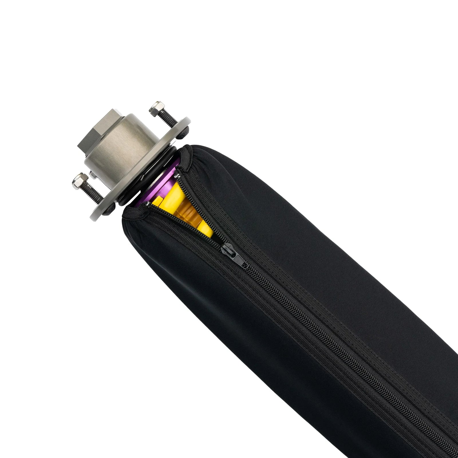 Carbon Collective neoprene coilover cover rear coilover orientation zippered