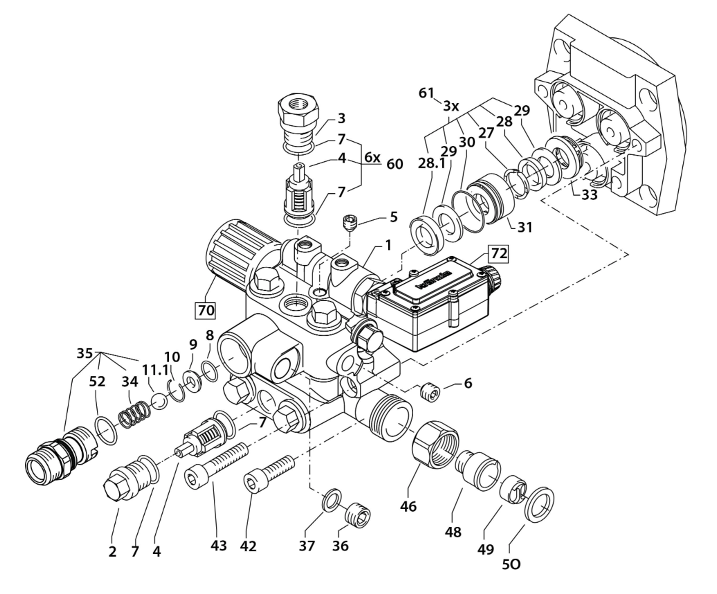 Krānzle Unloader Replacement Kit