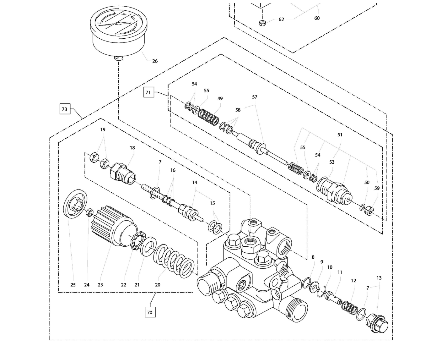 Krānzle Pressure Switch Sleeve Repair Kit | 1122TST & 1622TS