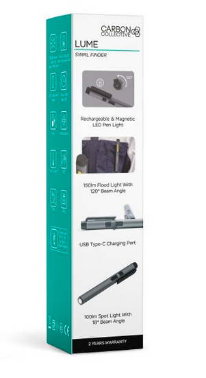 LUME Swirl Finder Rechargeable LED Pen Light - Detail-Division