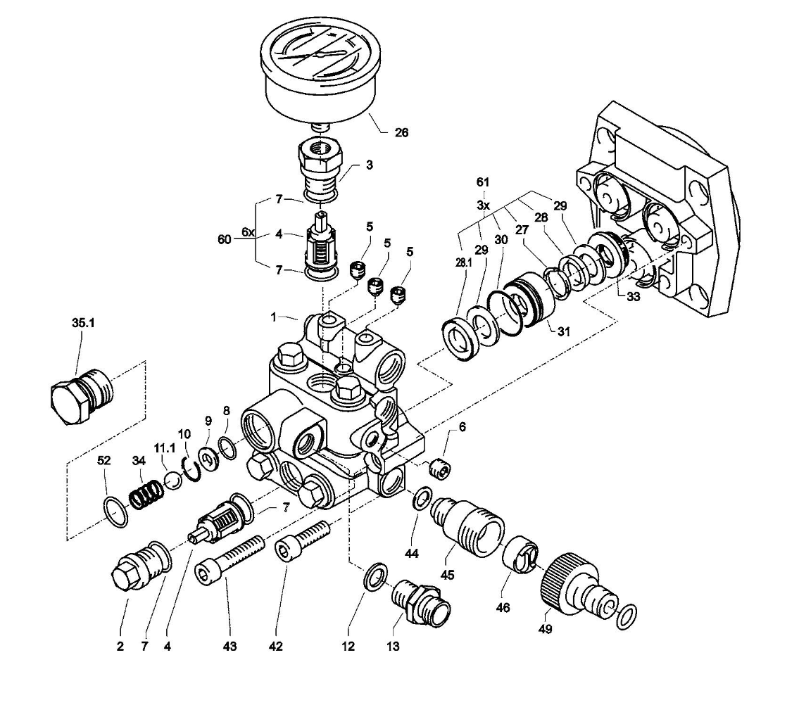 Krānzle Pressure Gauge 1122 1622